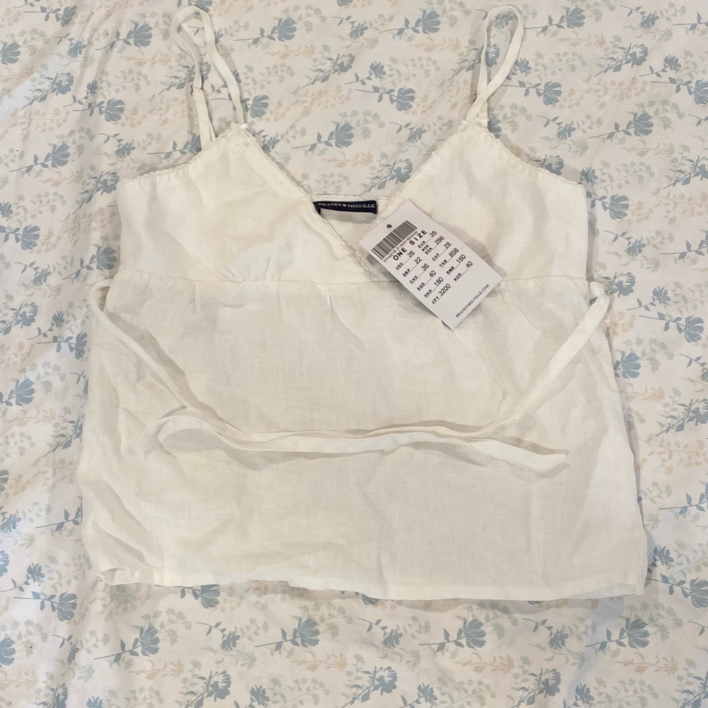 Brandy Melville Linen Tank